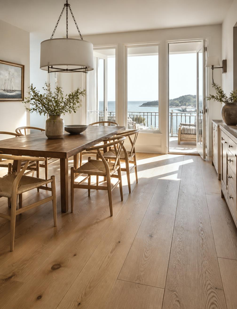 Wide-Plank White Oak Living & Dining