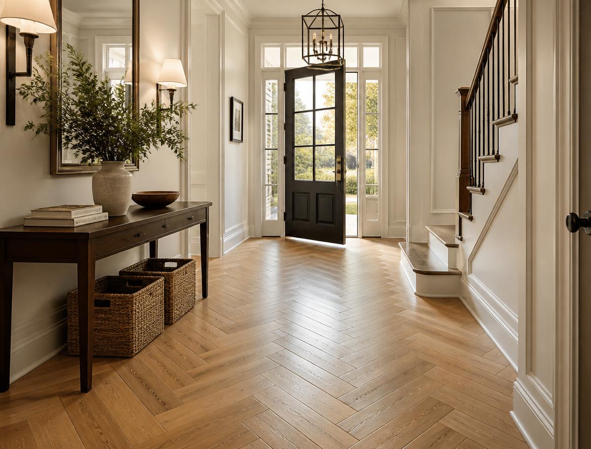 Herringbone Oak Entry Hall